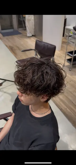 パーマ メンズ fifth原宿 堀内新史のヘアスタイル
