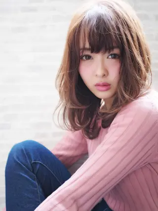 ミディアム ほさか しんごのヘアスタイル