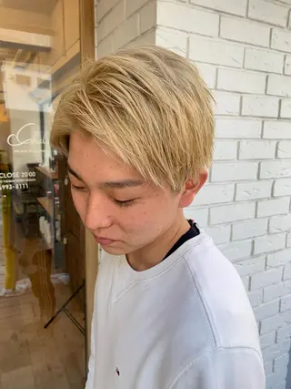 ショート カラー メンズ 🎗秋山勇 /三宮指名No.1のヘアスタイル