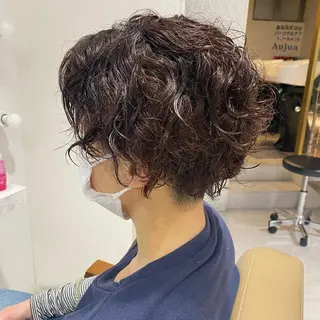 ショート パーマ 三好 涼華のヘアスタイル