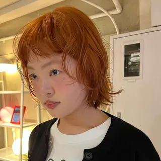 ショート カラー ヘアアレンジ ボブハイトーン🦖 デザインMAMIのヘアスタイル