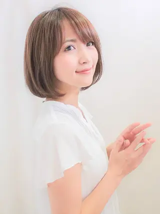 ミディアム カラー gite カワムラナオキのヘアスタイル