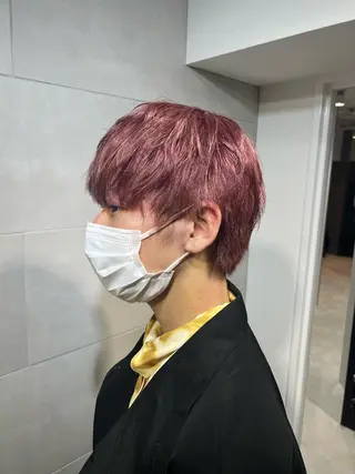 ショート カラー メンズ je suis heureuse所属・ハイライトカラー 🌀ゆい❣️のヘアスタイル