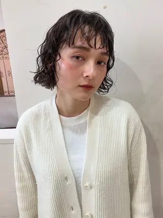 ショート パーマ ショート/パーマ/ カラー/FUKOのヘアスタイル