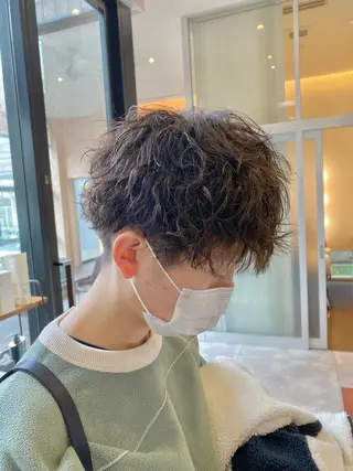 パーマ メンズ 松林 大暉のヘアスタイル