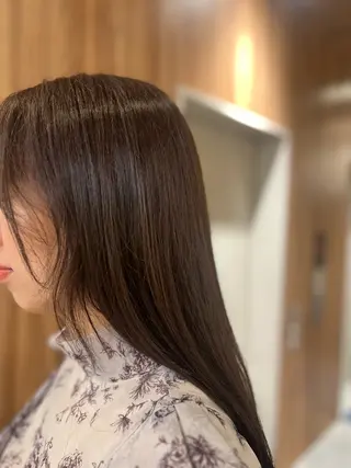 セミロング カラー トーンアップ🦢 ユメのヘアスタイル