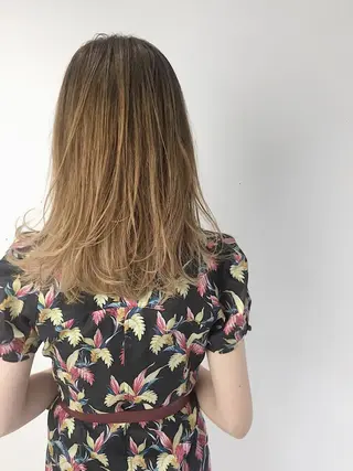 セミロング 城 健太郎 💎ハイトーンのヘアスタイル