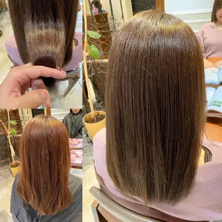 セミロング カラー ヘアアレンジ SALOWIN銀座VORT所属・小林 佳祐のヘアスタイル