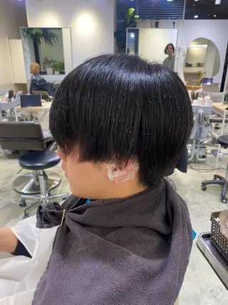 パーマ メンズ カットモデル FILMSりくのヘアスタイル