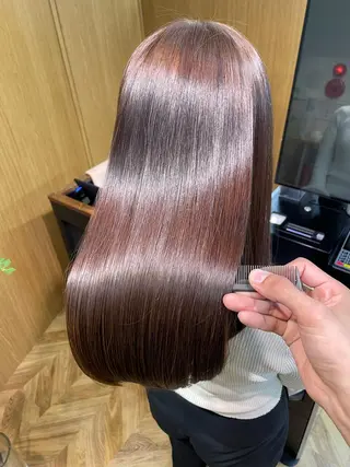 セミロング カラー パーマ youres hair はなれ店所属・最高峰🌈髪質改善 縮毛矯正💖後藤のヘアスタイル