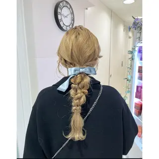 ロング ヘアアレンジ 韓国ヘア 🎀中川綾乃🎀のヘアスタイル