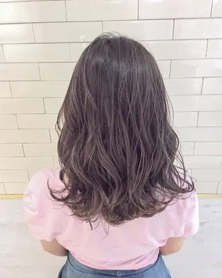 セミロング カラー レイヤーカット× 髪質改善たもりのヘアスタイル