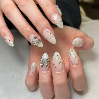 ネイル unwind ┊︎冬っぽネイル🧸のネイルデザイン