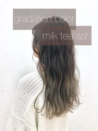 ロング カラー 後藤紗英/髪質改善 /オリーブベージュのヘアスタイル