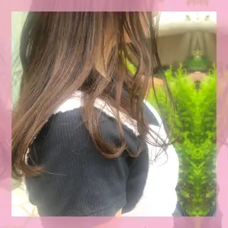 ミディアム カラー plum.所属・🍒前川 🍒のヘアスタイル