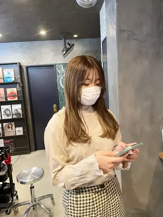 ミディアム カラー ヘアアレンジ D.log 大和西大寺店所属・川崎 雅大のヘアスタイル