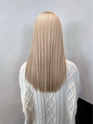 カラー nehus nagaoka所属・🖤複雑履歴ブリーチ Mizuki 🖤のヘアスタイル