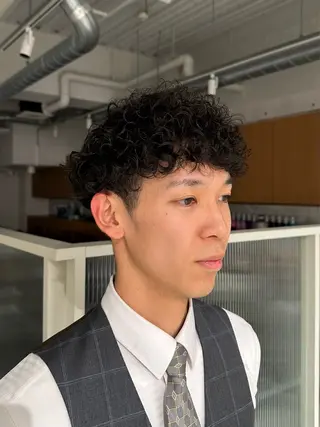 パーマ メンズ パーマモデル募集 iroha🪼のヘアスタイル