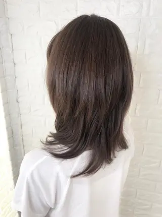 ミディアム 縮毛矯正/髪質改善 主税巧一のヘアスタイル