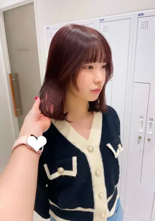 ミディアム 東京の技術を 京都で✂︎🕊️💖のヘアスタイル