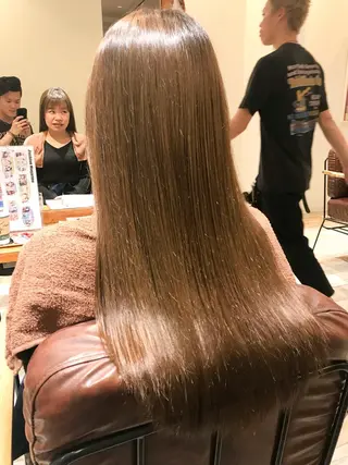 ロング カラー シールエクステ⭐️ オオミタクヤのヘアスタイル