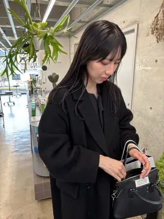 ロング カラー 似合わせカット レイヤーボブウルフのヘアスタイル