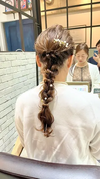 ロング 🌈透明感カラー 韓 国ヘアこうたろうのヘアスタイル