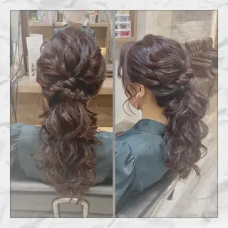 ロング ヘアアレンジ ヘアセット/着付け 𓇼 松本 夏美𓇼のヘアスタイル