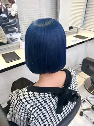 ミディアム 寒色カラー🫧 HINAKO💙のヘアスタイル