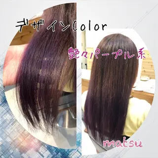 ロング カラー MATSU 🌟韓国🇰🇷のヘアスタイル