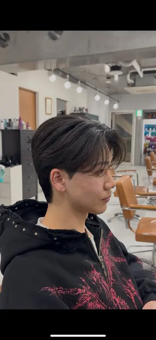 ショート パーマ メンズパーマ特化 園田 楓莉のヘアスタイル