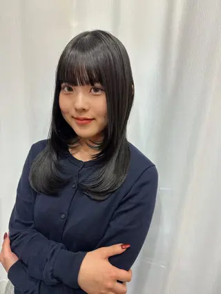 セミロング HAREKE Loopidea所属・鈴木結花/立川美容師 /モデル募集のヘアスタイル