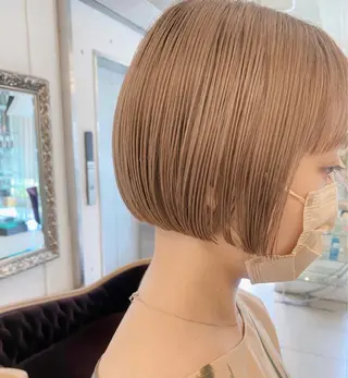 ショート ボブ顔周り 韓国遠藤小雪のヘアスタイル