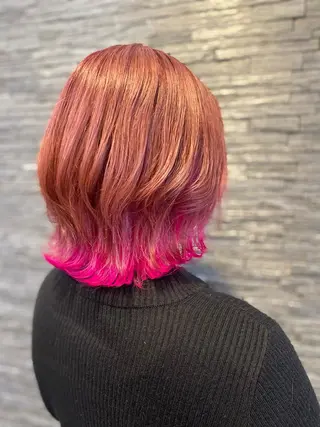 ミディアム 加藤 実穂のヘアスタイル