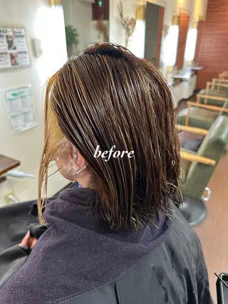 ミディアム カラー インナーカラー指名 No.1菊池柊真のヘアスタイル