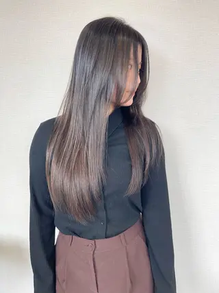 ロング カラー 髪質改善カラー ケアブリーチ/タムのヘアスタイル