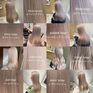 ロング カラー AVANCE京橋所属・ハイトーンヘア/ 島崎　タクミのヘアスタイル