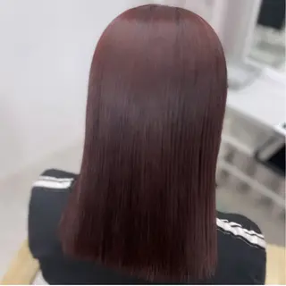 セミロング 顔まわり🎀ピンク 💖ゆうなのヘアスタイル