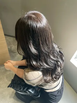 セミロング カラー Zina【梅田】 /田中 沙弥のヘアスタイル