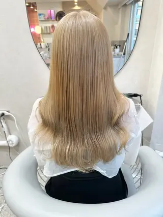 ロング カラー ヘアアレンジ 新宿/韓国レイヤー/ 髪質改善/佐藤航のヘアスタイル