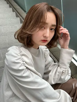 ショート カラー salowin所属・吉ヶ別符 亮祐のヘアスタイル