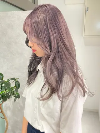 ロング カラー デザインカットカラー /🍓MITO🍓のヘアスタイル