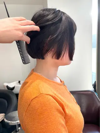 ショート SAUT銀座所属・石川玲菜/ 髪質改善ボブ/メンズのヘアスタイル