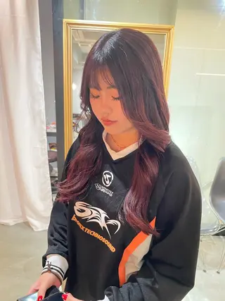 カラー 🎀暖色カラー 西川芽依🎀のヘアスタイル