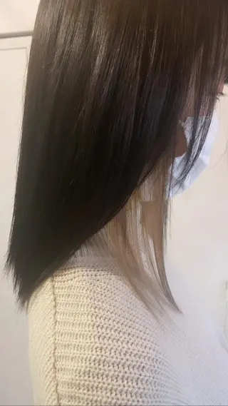 ミディアム FRAME+spa&hair roomなんば駅前店所属・🌸MAYU🌸 ハイトーン➕レイヤーのヘアスタイル