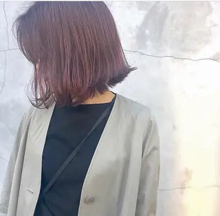 ミディアム ヤスドミ ケイスケのヘアスタイル