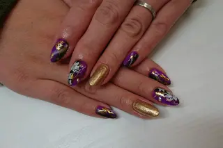 ロング ネイル nail salon Blancのネイルデザイン