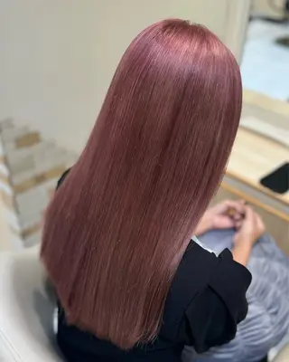 ロング ハイトーンカラー 髪質改善カラーノトのヘアスタイル