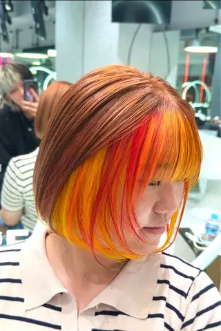 ショート REDEAL 渋谷所属・こうき/縮毛矯正/ ブリーチ縮毛矯正のヘアスタイル