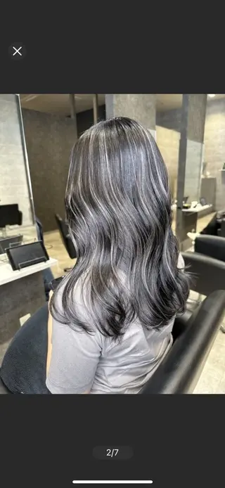 セミロング カラー _WHITE鳳店所属・_WHITE /藤田唯生のヘアスタイル